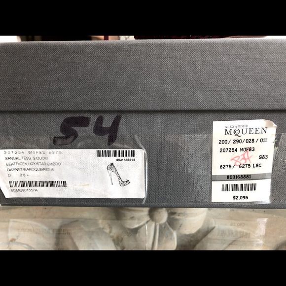 Alexander McQueen Red Crystal Pumps - Picture 6 of 6